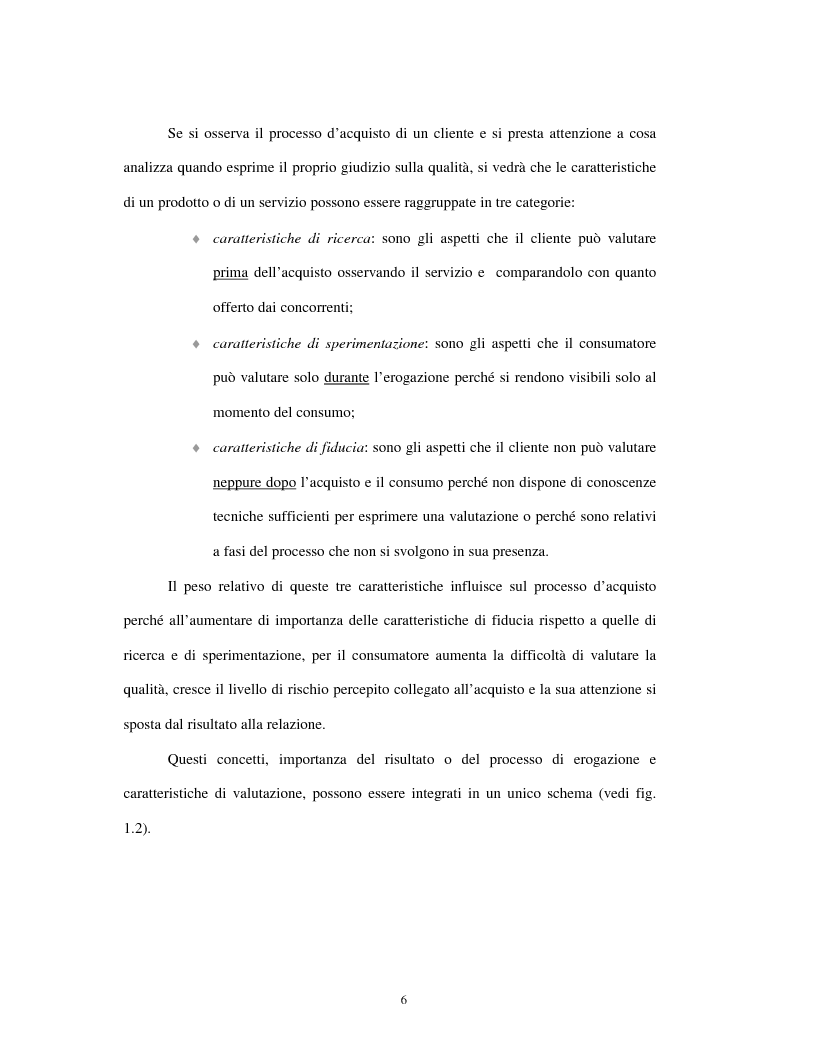 Anteprima della tesi: Approccio tradizionale e nuove tendenze nella Customer Satisfaction, Pagina 6