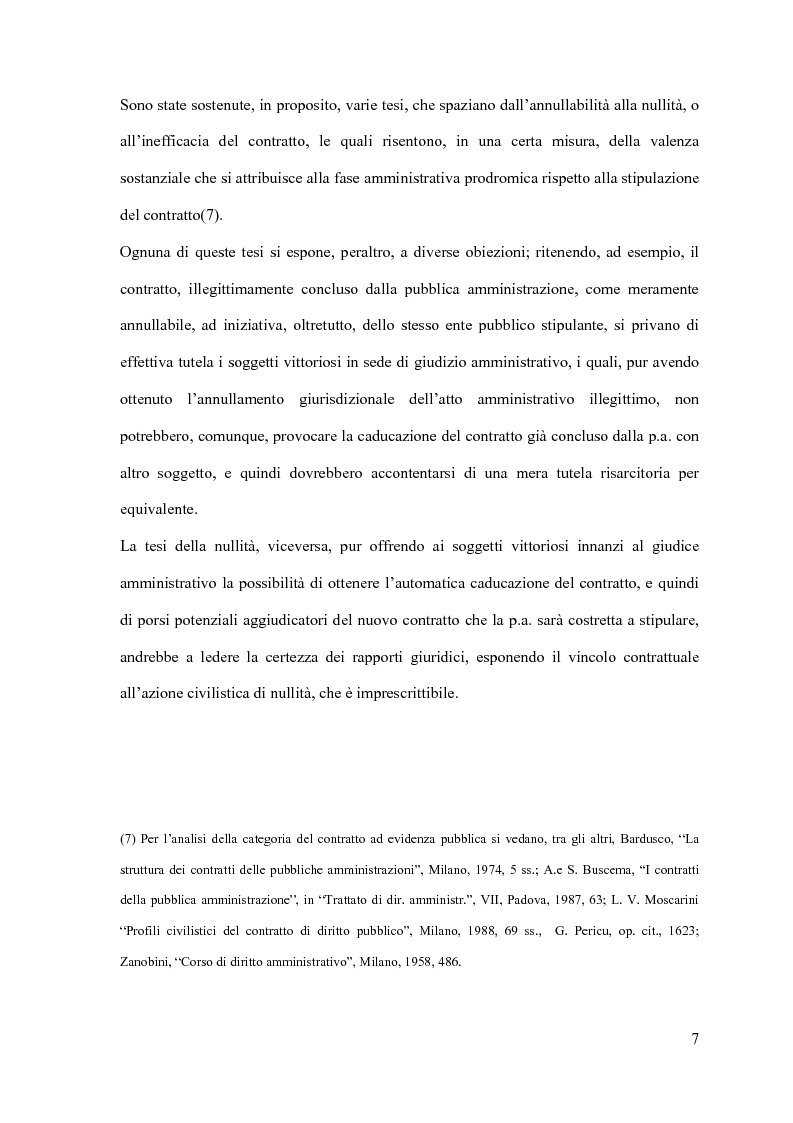 Anteprima della tesi: I contratti d'appalto di opere pubbliche: profili problematici attinenti alle ipotesi di invalidità e nuove prospettive nel risarcimento del danno alle imprese., Pagina 8