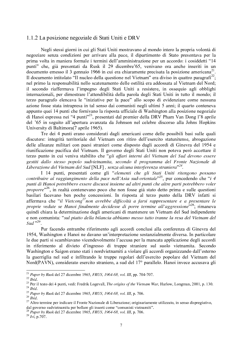 Anteprima della tesi: La guerra del Vietnam nel 1966: tra escalation e tentativi di pace, Pagina 5