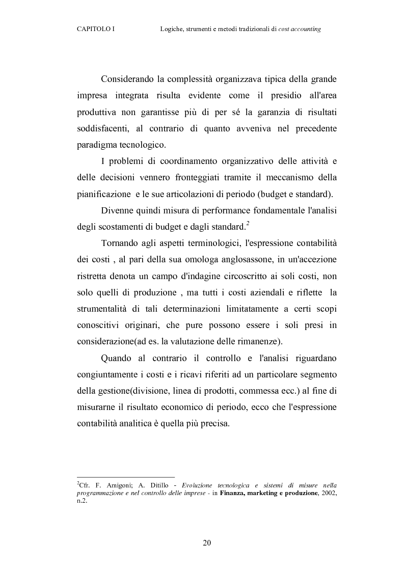 Anteprima della tesi: Il cost accounting come strumento di controllo direzionale negli enti locali. Il caso del Comune di Porto Torres, Pagina 13
