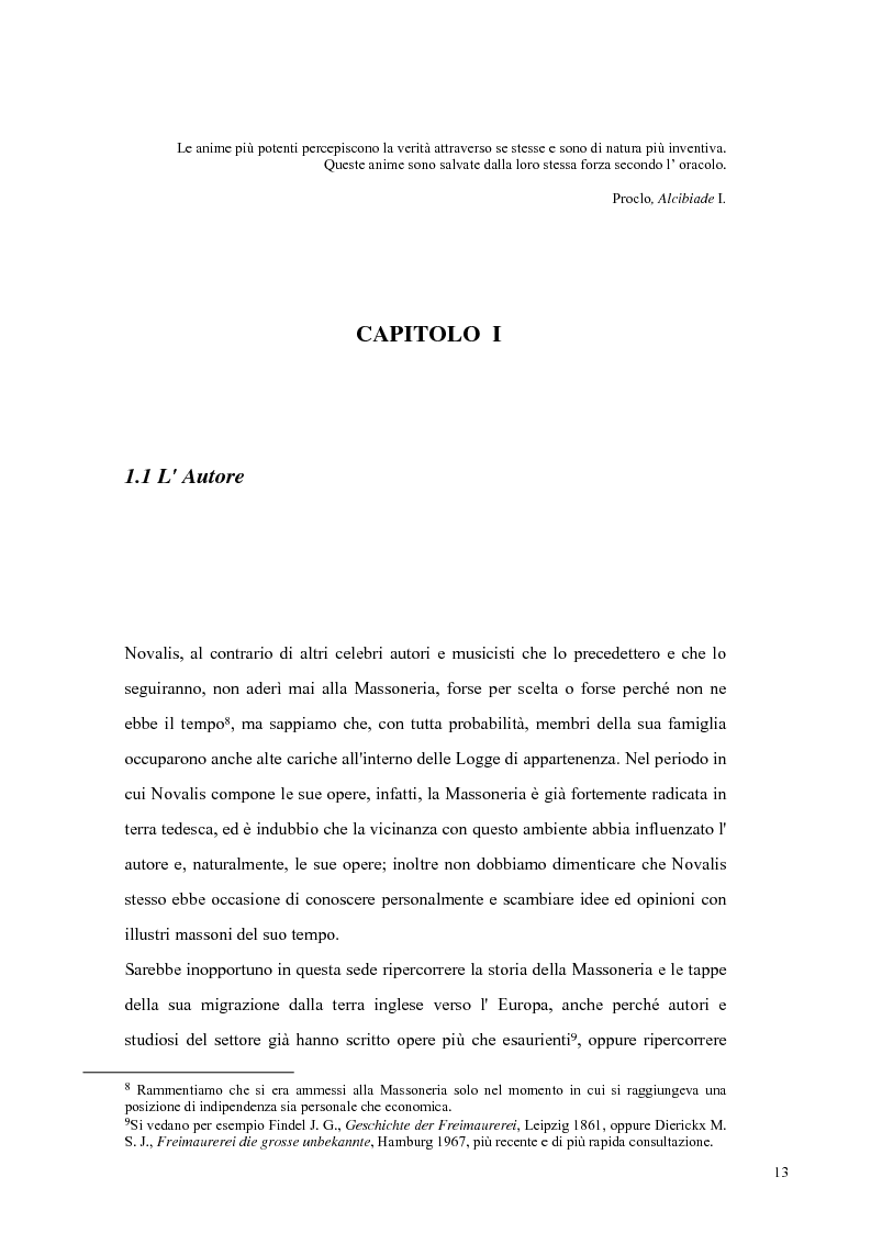 Anteprima della tesi: NOVALIS- Il maestro e i discepoli - Un cammino verso il tempio, Pagina 10