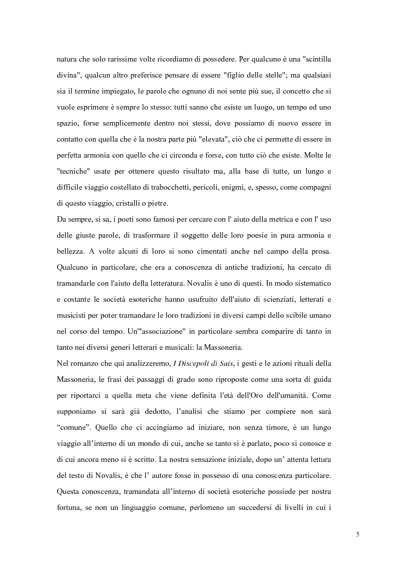 Anteprima della tesi: NOVALIS- Il maestro e i discepoli - Un cammino verso il tempio, Pagina 2