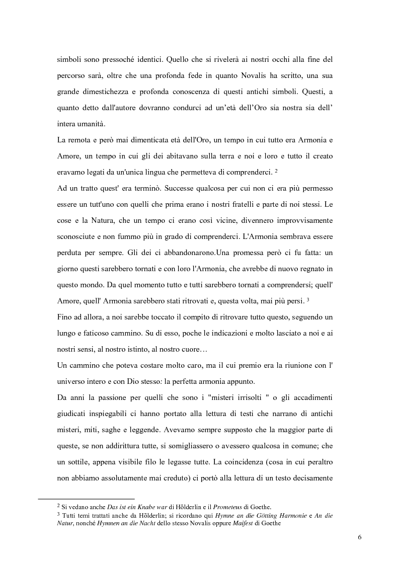 Anteprima della tesi: NOVALIS- Il maestro e i discepoli - Un cammino verso il tempio, Pagina 3