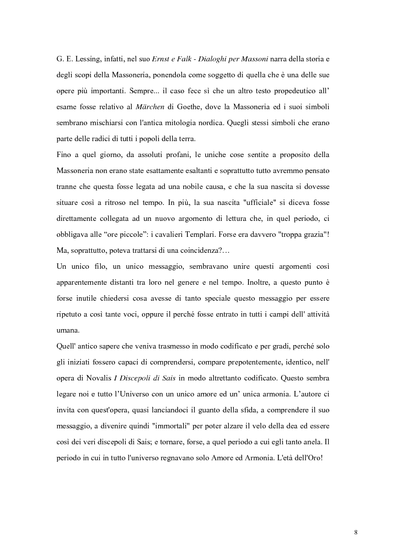 Anteprima della tesi: NOVALIS- Il maestro e i discepoli - Un cammino verso il tempio, Pagina 5