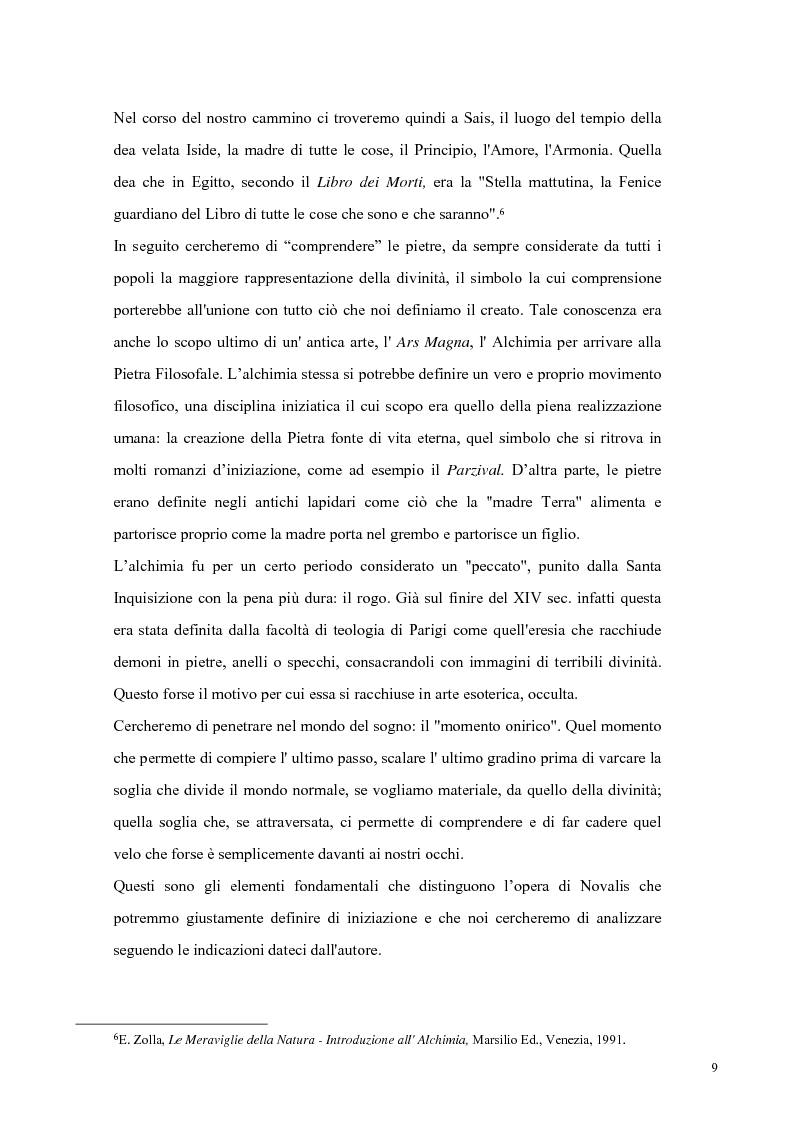 Anteprima della tesi: NOVALIS- Il maestro e i discepoli - Un cammino verso il tempio, Pagina 6