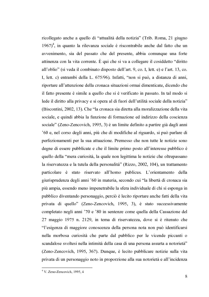 Anteprima della tesi: La diffamazione a mezzo stampa. Problemi e prospettive legislative, Pagina 10