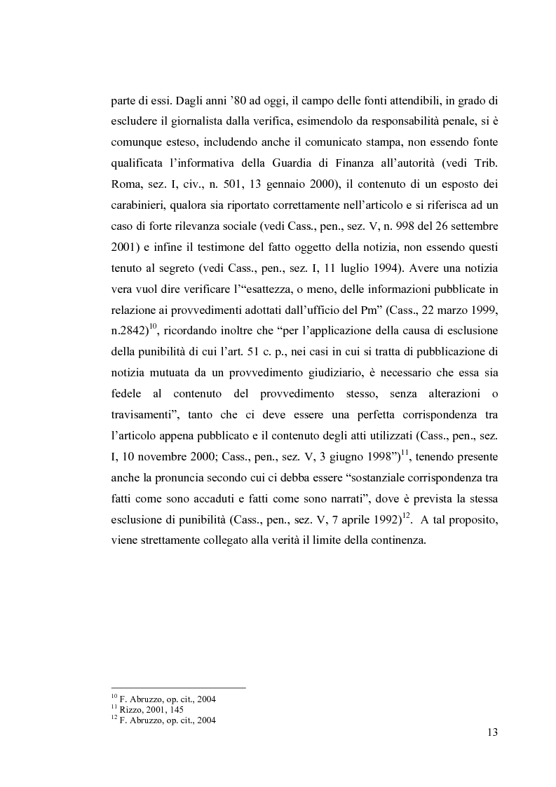 Anteprima della tesi: La diffamazione a mezzo stampa. Problemi e prospettive legislative, Pagina 15