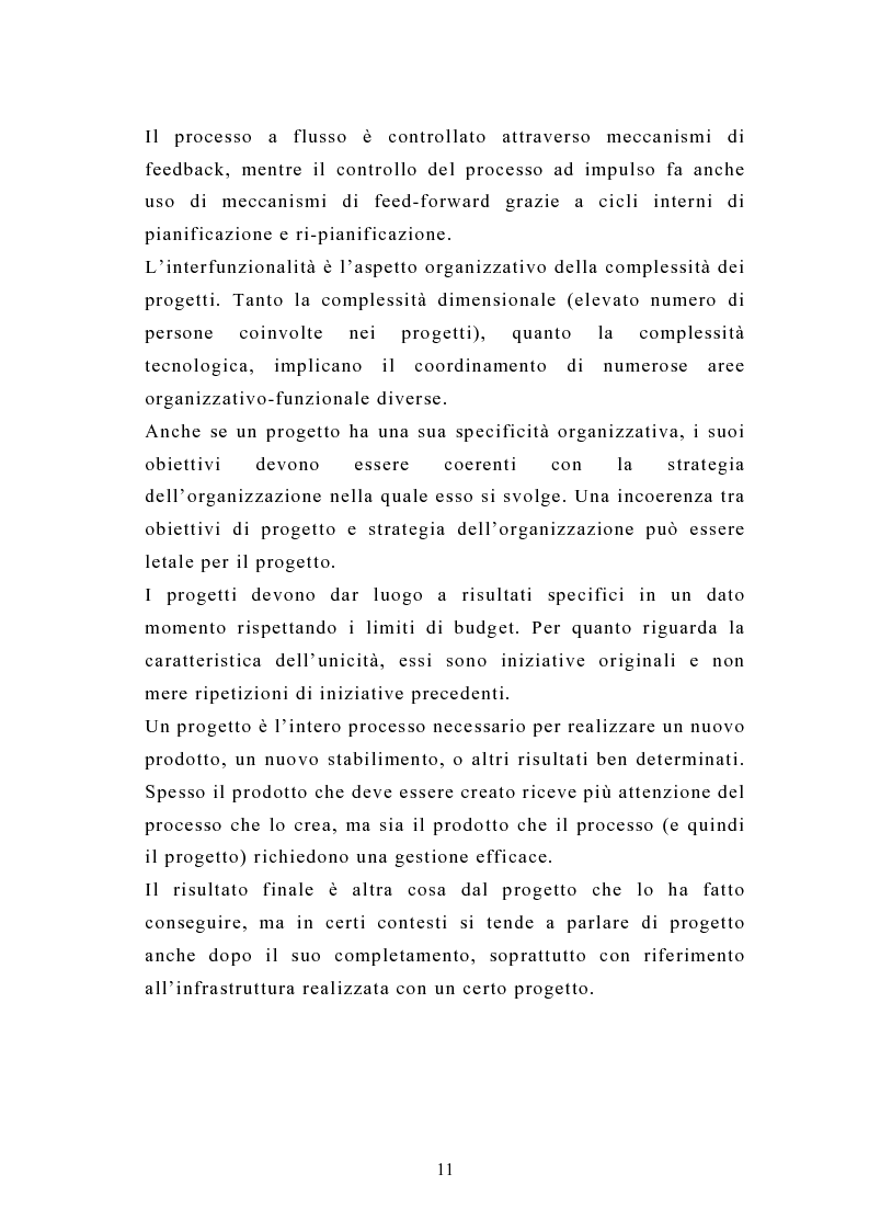 Anteprima della tesi: La pianificazione e il controllo dei grandi progetti. Il caso di un'impresa operante nel settore dell'impiantistica., Pagina 9