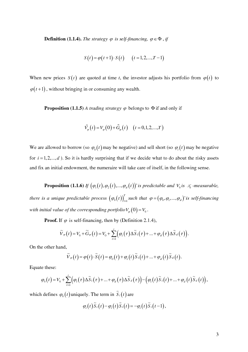 Anteprima della tesi: Valuation in Incomplete Markets, Pagina 5