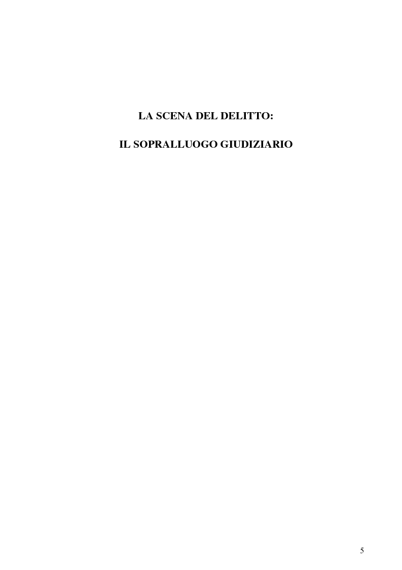 Anteprima della tesi: Dall'analisi della scena del delitto al profilo psicologico del criminale, Pagina 2