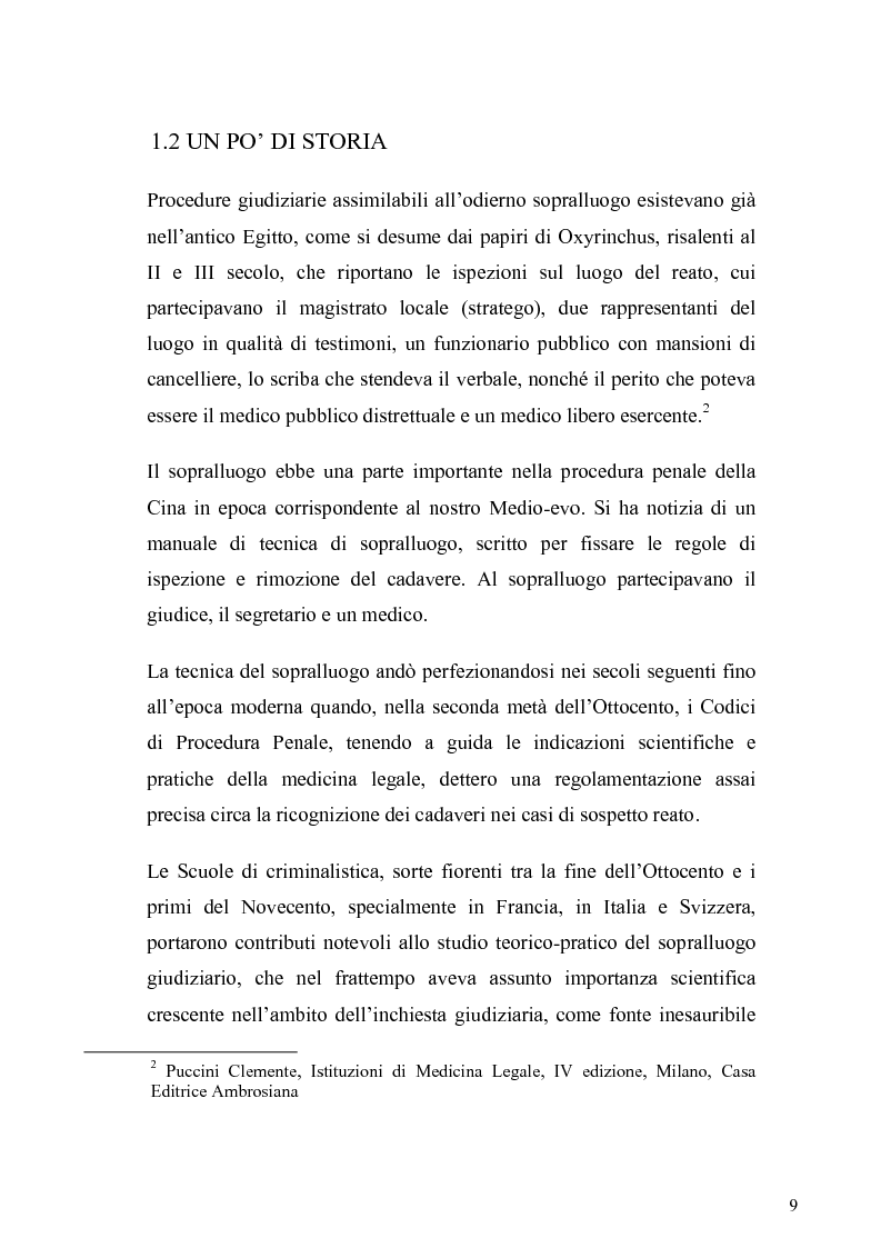 Anteprima della tesi: Dall'analisi della scena del delitto al profilo psicologico del criminale, Pagina 6