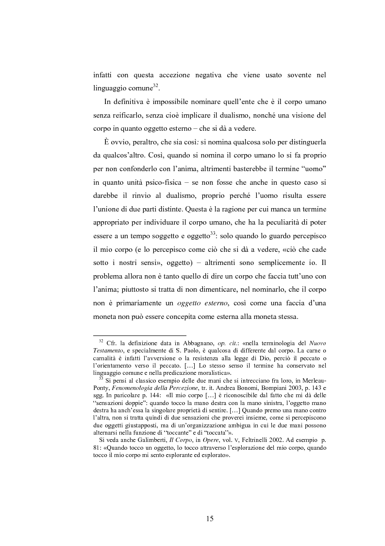 Anteprima della tesi: Il corpo ingannato tra metafisica e tecnologia, Pagina 12