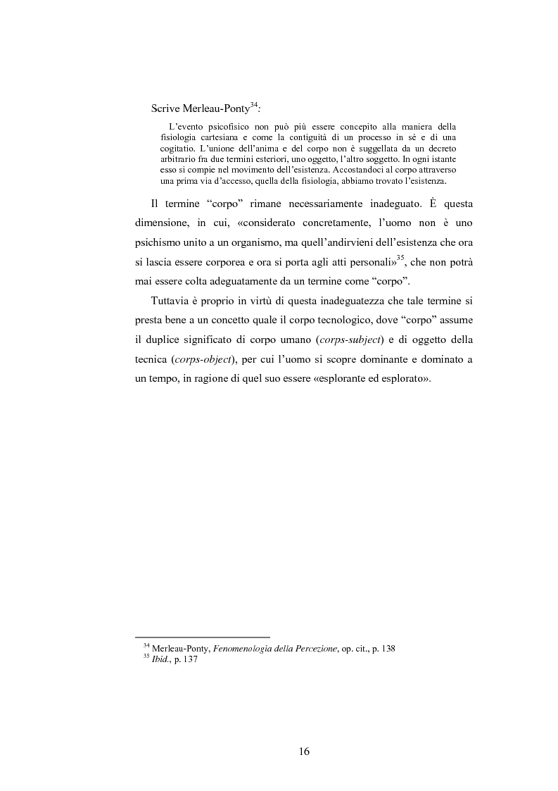 Anteprima della tesi: Il corpo ingannato tra metafisica e tecnologia, Pagina 13