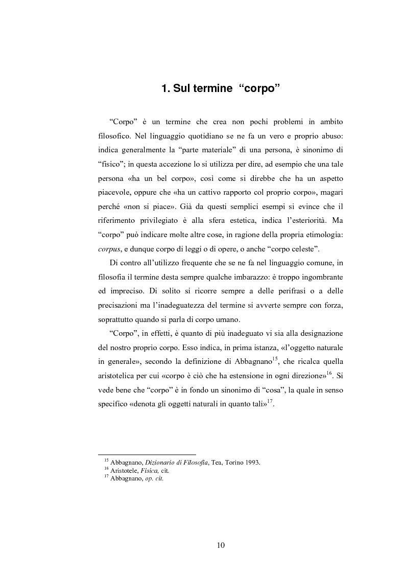 Anteprima della tesi: Il corpo ingannato tra metafisica e tecnologia, Pagina 7