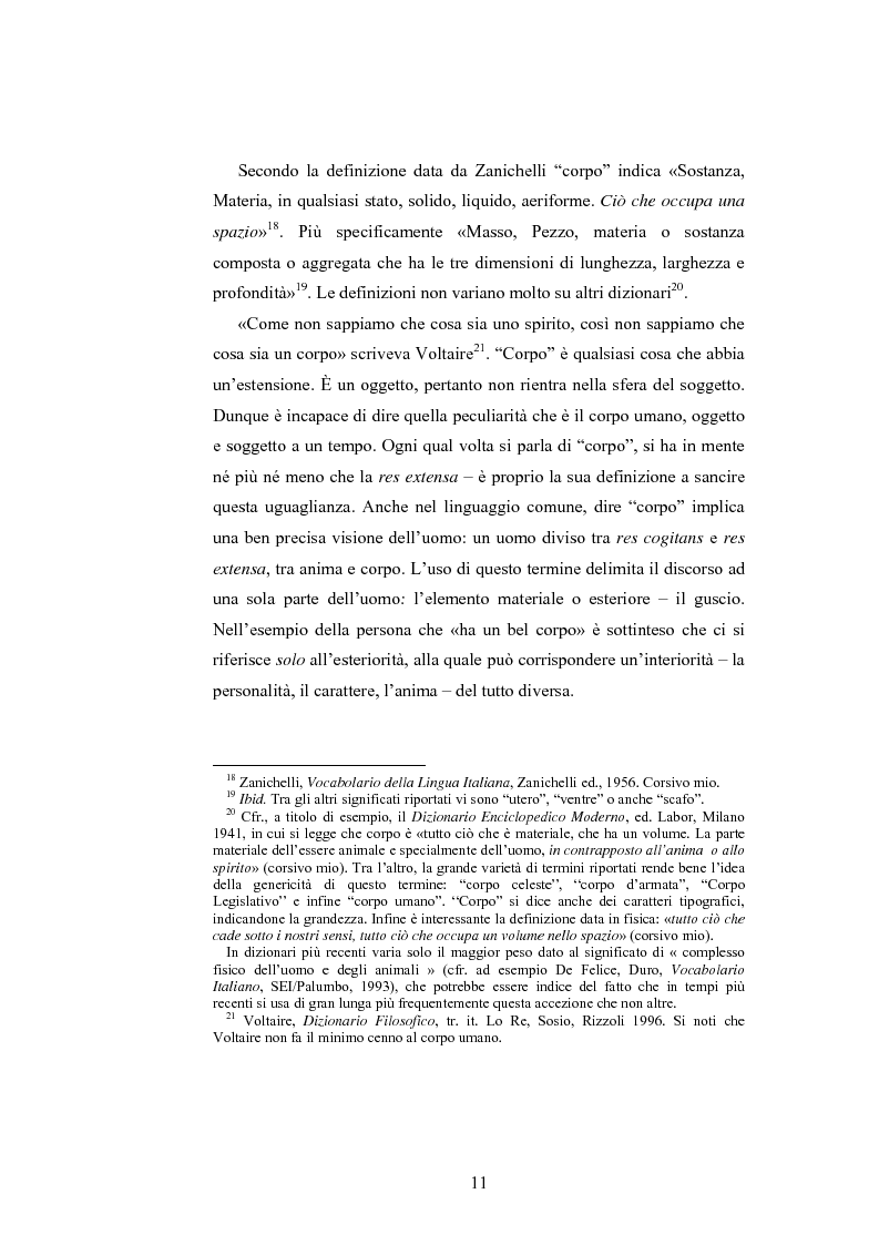 Anteprima della tesi: Il corpo ingannato tra metafisica e tecnologia, Pagina 8