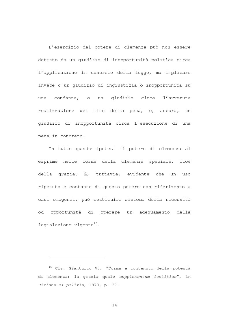 Anteprima della tesi: La grazia: potere presidenziale e controfirma ministeriale, Pagina 11