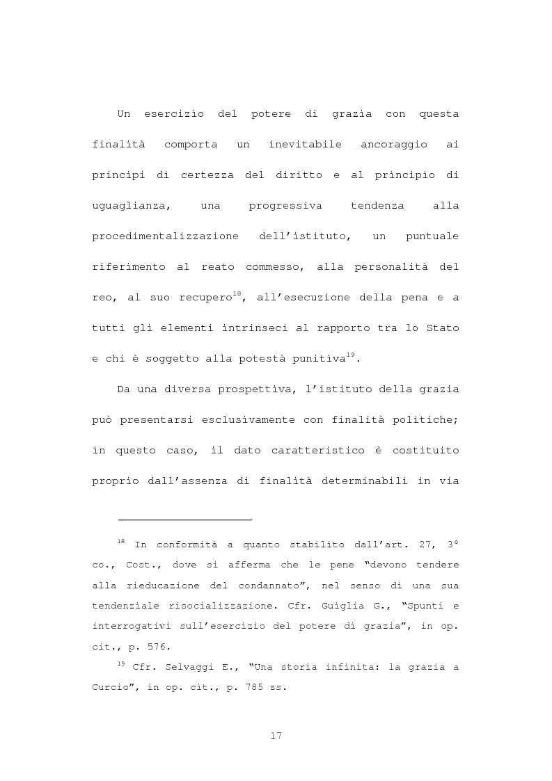 Anteprima della tesi: La grazia: potere presidenziale e controfirma ministeriale, Pagina 14
