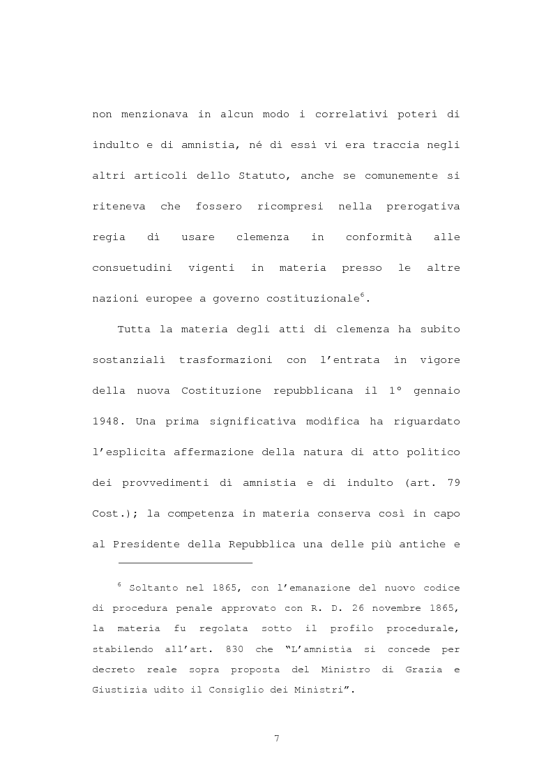 Anteprima della tesi: La grazia: potere presidenziale e controfirma ministeriale, Pagina 4