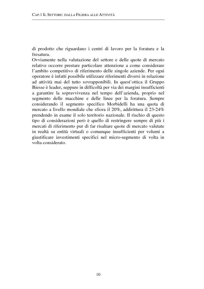 Anteprima della tesi: Gestione strategica dei costi e creazione di valore per il cliente: il caso delle macchine per la lavorazione del legno, Pagina 10