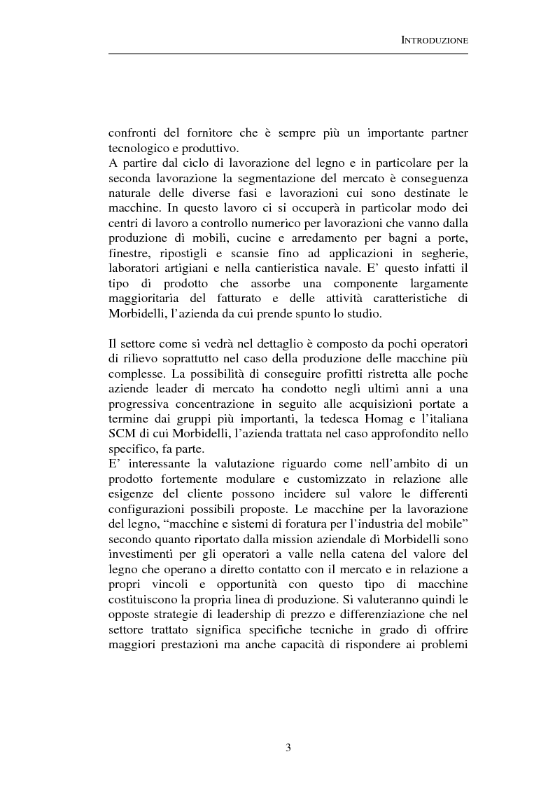Anteprima della tesi: Gestione strategica dei costi e creazione di valore per il cliente: il caso delle macchine per la lavorazione del legno, Pagina 3