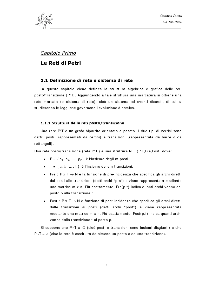 Anteprima della tesi: Analisi e confronto dei software di simulazione di Reti di Petri, Pagina 4