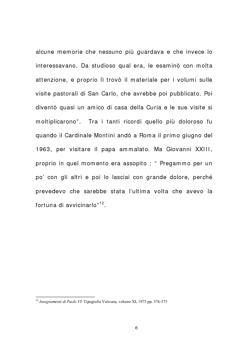 Anteprima della tesi: La corrispondenza tra Roncalli e Montini (1925-1962), Pagina 5