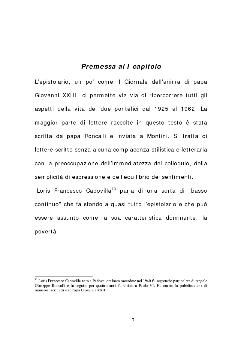 Anteprima della tesi: La corrispondenza tra Roncalli e Montini (1925-1962), Pagina 6