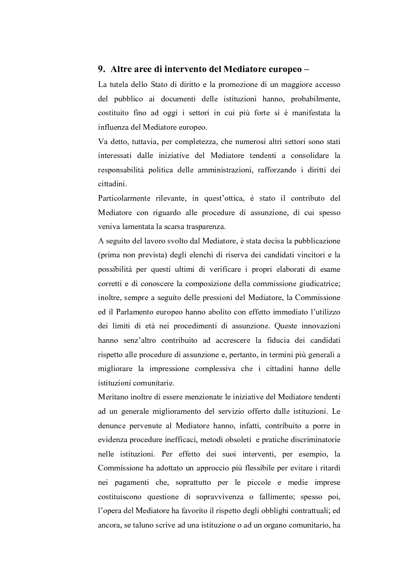 Anteprima della tesi: Il Mediatore Europeo, Pagina 14