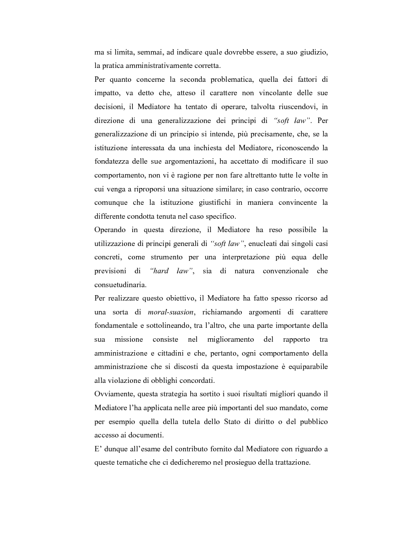Anteprima della tesi: Il Mediatore Europeo, Pagina 5