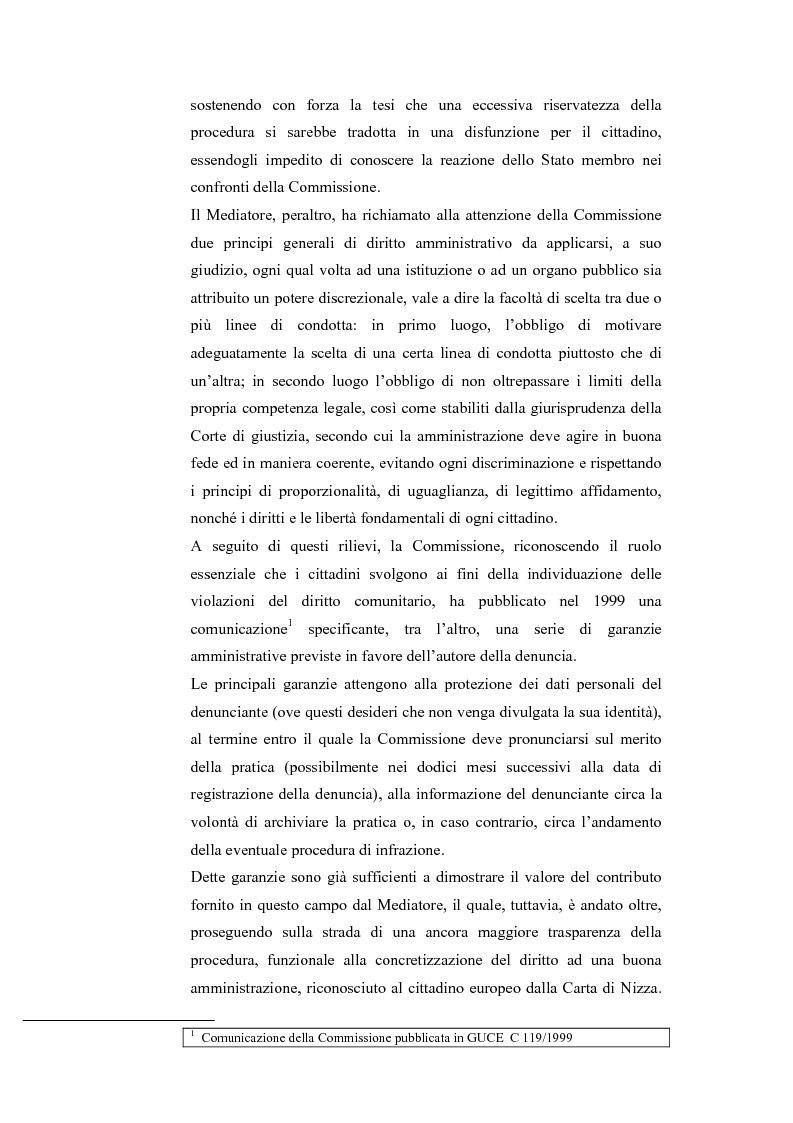 Anteprima della tesi: Il Mediatore Europeo, Pagina 7