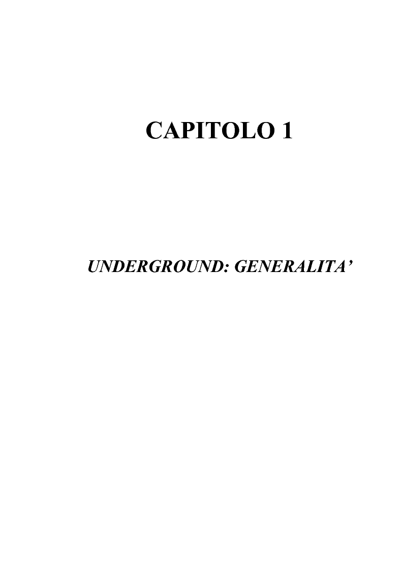Anteprima della tesi: Tecnologie e Metodologie per la Sicurezza negli Spazi Underground, Pagina 1