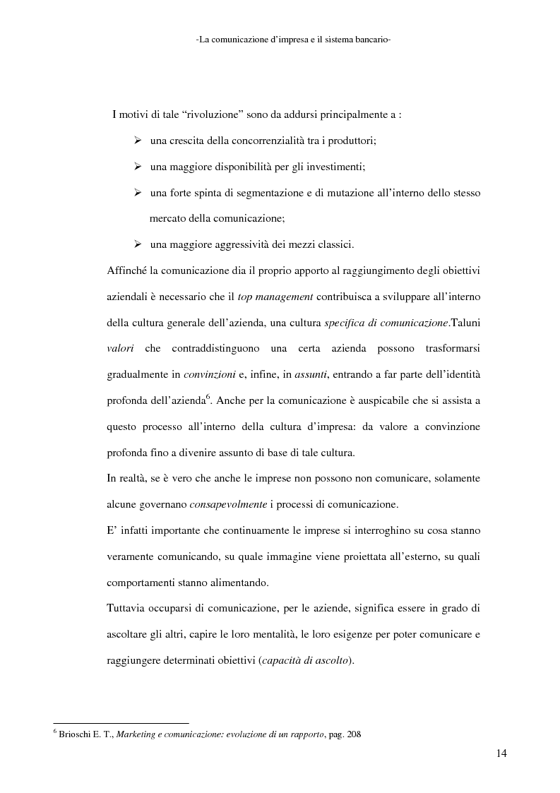Anteprima della tesi: La banca e la comunicazione pubblicitaria. Caso aziendale: Monte dei Paschi di Siena S.p.a., Pagina 10