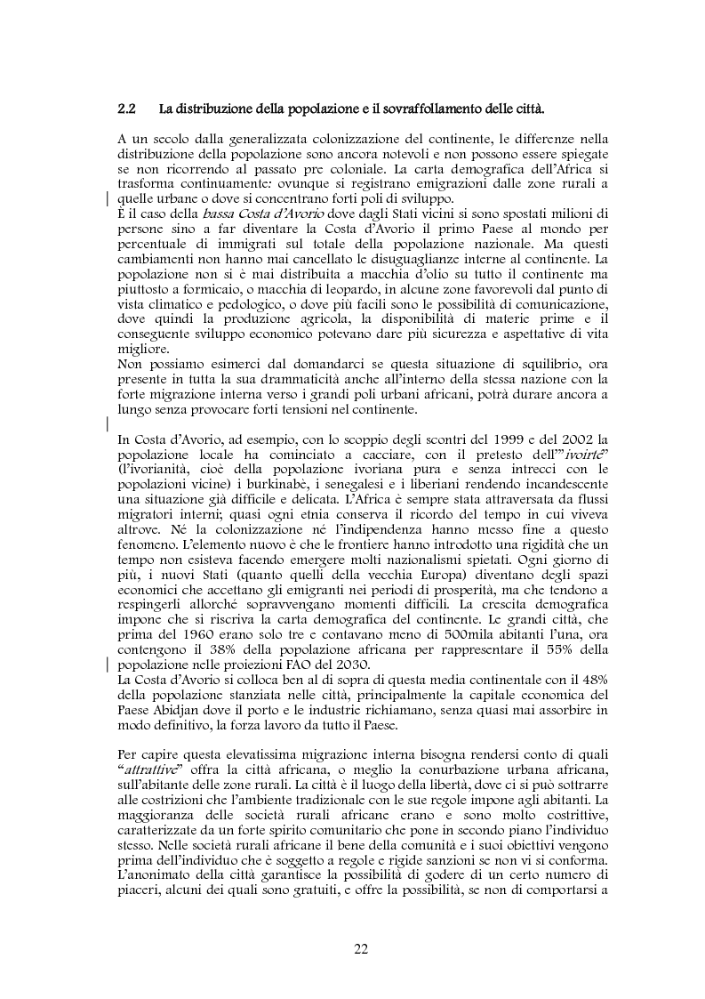 Anteprima della tesi: Studio di realizzazione e fattibilità di un microprogetto di sviluppo agricolo. Il caso di Tabagne, Costa d'Avorio, Pagina 12