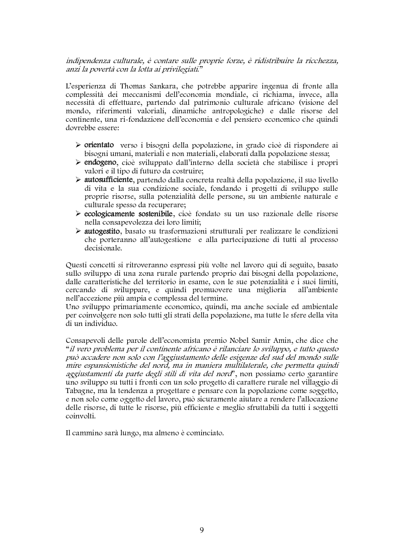 Anteprima della tesi: Studio di realizzazione e fattibilità di un microprogetto di sviluppo agricolo. Il caso di Tabagne, Costa d'Avorio, Pagina 3
