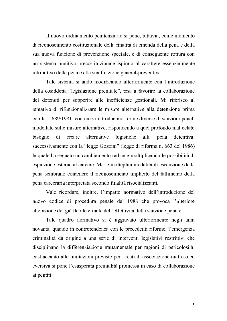 Anteprima della tesi: Il principio di effettività della pena e la sua crisi, Pagina 3