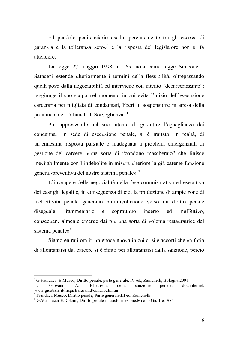 Anteprima della tesi: Il principio di effettività della pena e la sua crisi, Pagina 4