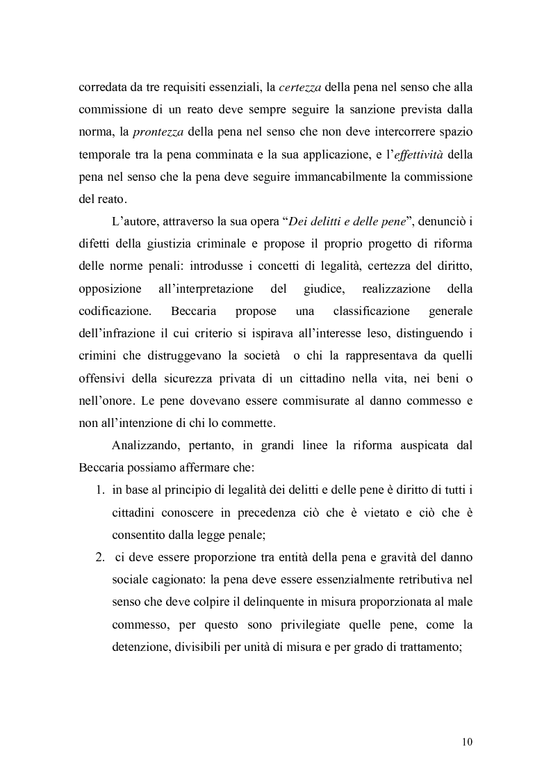 Anteprima della tesi: Il principio di effettività della pena e la sua crisi, Pagina 8