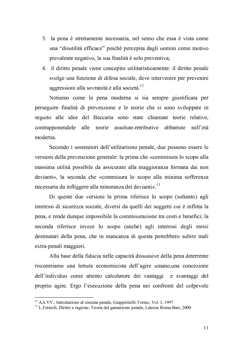 Anteprima della tesi: Il principio di effettività della pena e la sua crisi, Pagina 9