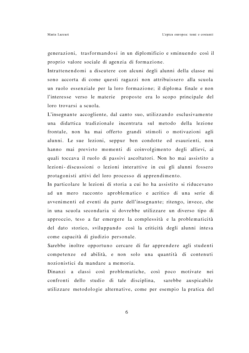Anteprima della tesi: L'epica europea - Temi e costanti, Pagina 4