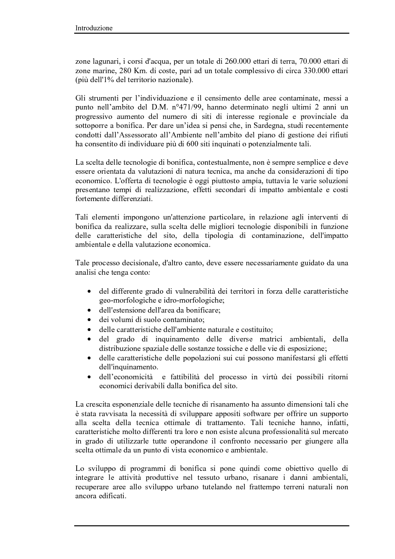 Anteprima della tesi: Bonifica di siti contaminati e trattamento di rifiuti speciali, Pagina 3