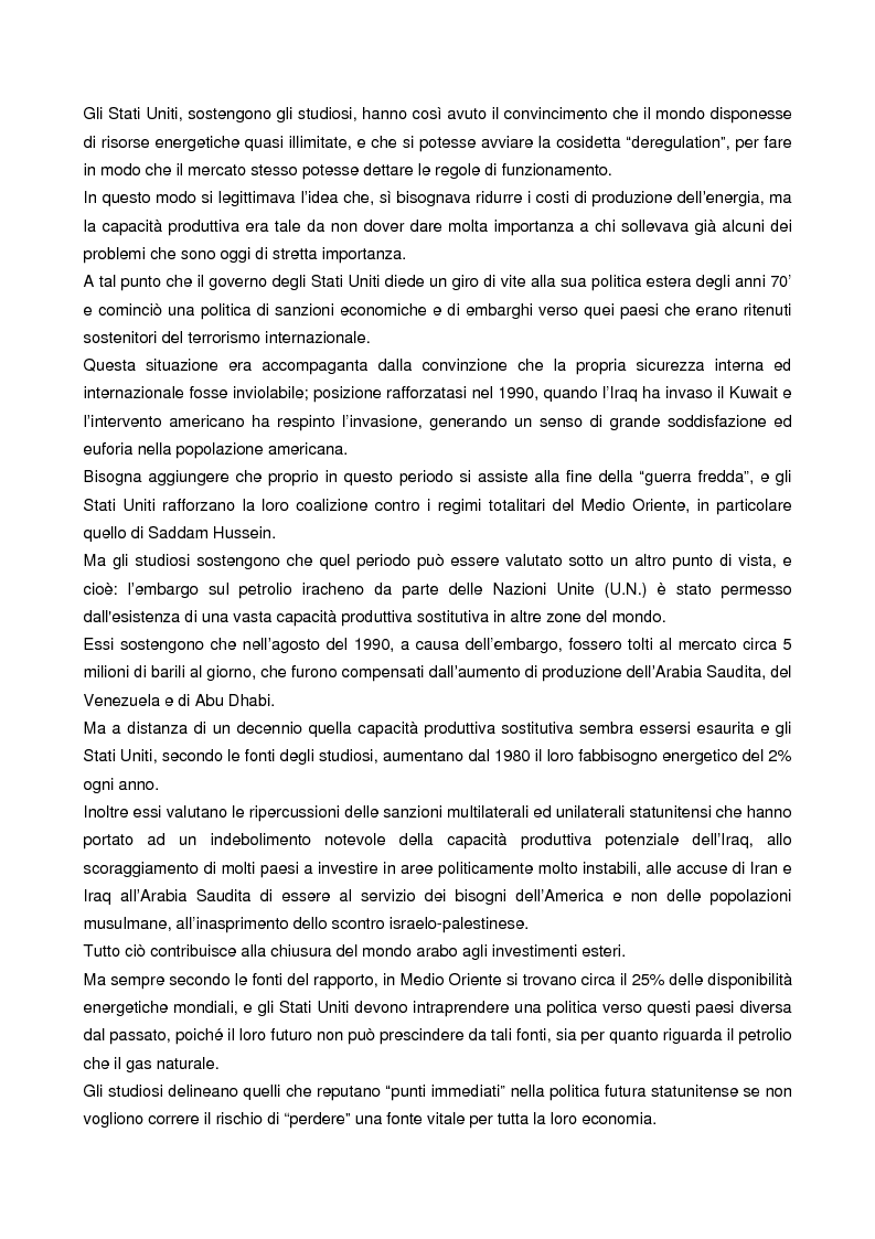 Anteprima della tesi: Le strategie energetiche degli U.S.A.: risorse, innovazioni tecnologiche e prospettive future, Pagina 7