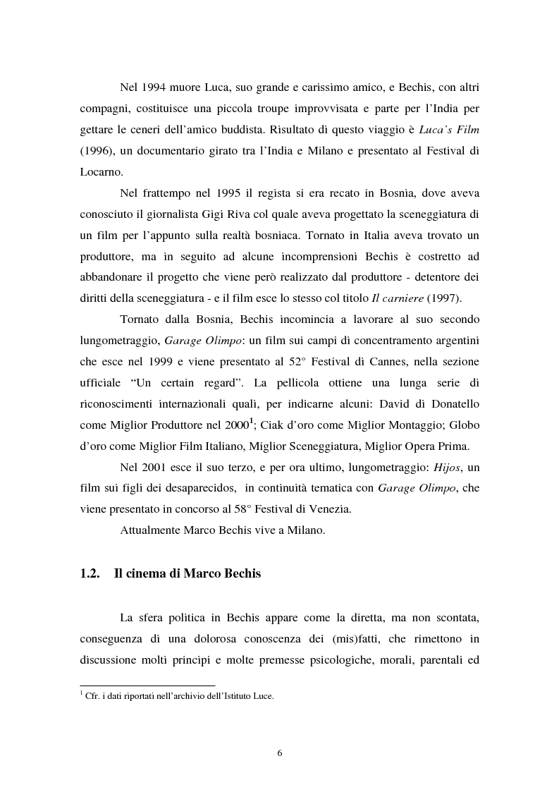 Anteprima della tesi: Realismo cinematografico e documentazione storica. Un caso esemplare: Garage Olimpo, Pagina 4