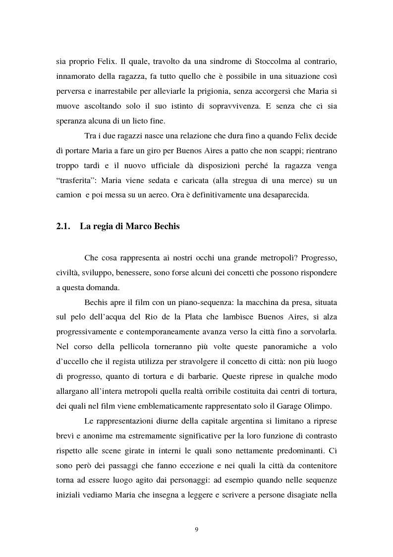 Anteprima della tesi: Realismo cinematografico e documentazione storica. Un caso esemplare: Garage Olimpo, Pagina 7