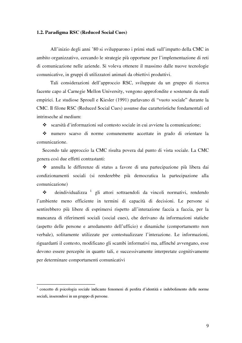 Anteprima della tesi: Nuove tecnologie e comunicazione organizzativa: il caso Bernie., Pagina 6
