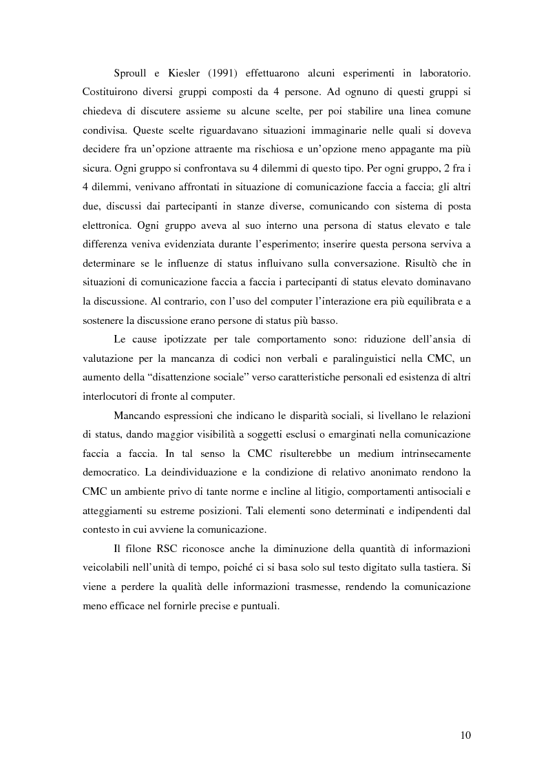 Anteprima della tesi: Nuove tecnologie e comunicazione organizzativa: il caso Bernie., Pagina 7