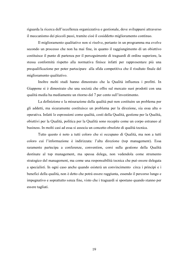 Anteprima della tesi: Gestione della Qualità in ambito scolastico, Pagina 16