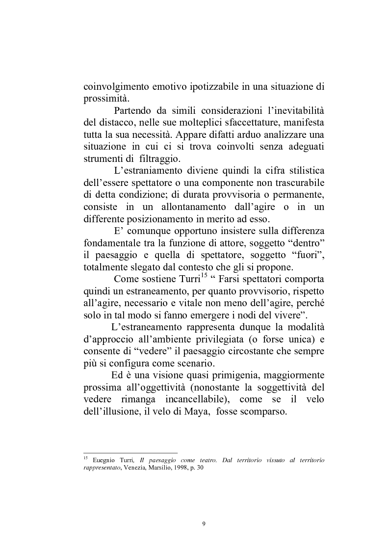 Anteprima della tesi: Il paesaggio diverso nel cinema italiano degli anni novanta. Prospettive, regionalismi e differenti visioni, Pagina 12