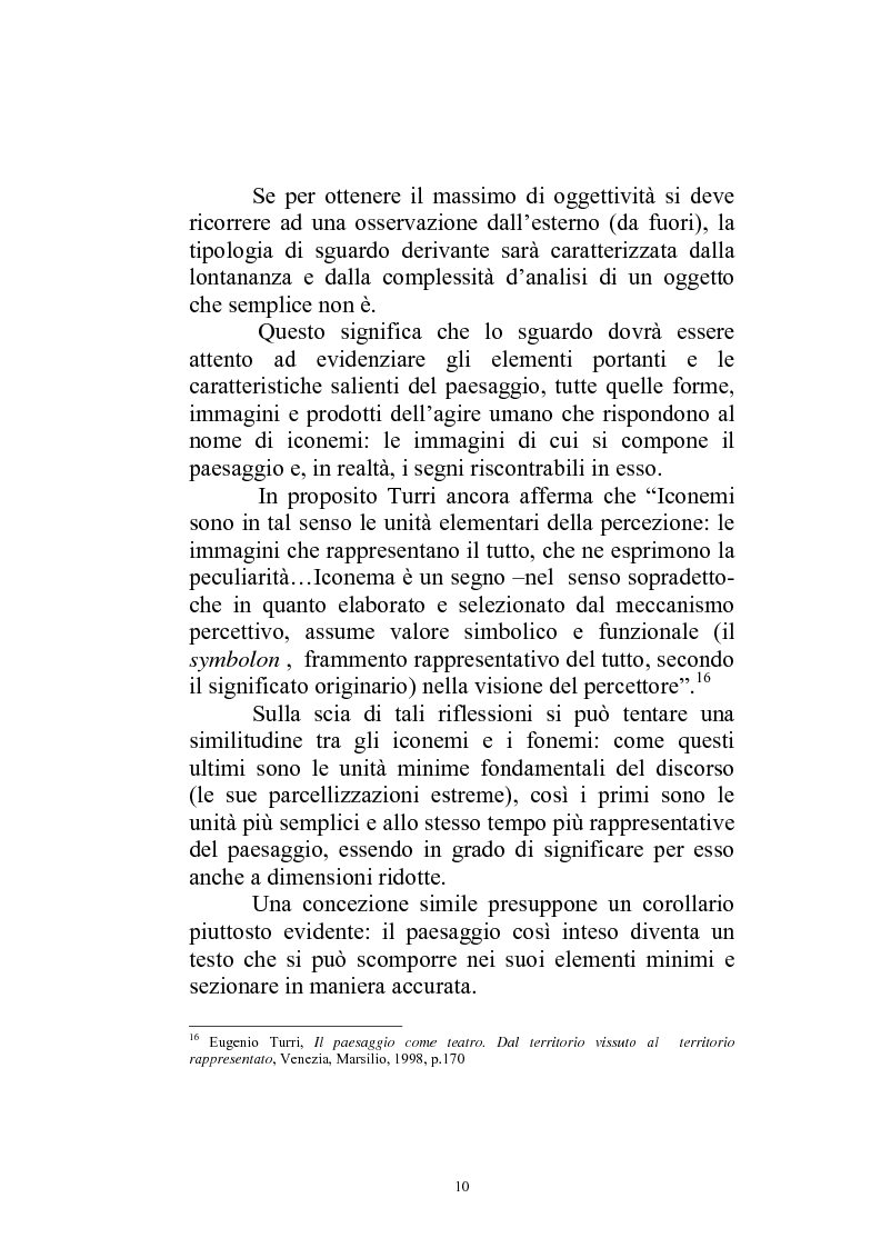 Anteprima della tesi: Il paesaggio diverso nel cinema italiano degli anni novanta. Prospettive, regionalismi e differenti visioni, Pagina 13