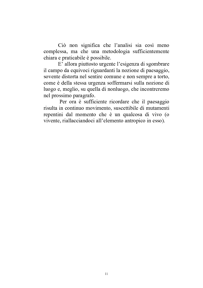 Anteprima della tesi: Il paesaggio diverso nel cinema italiano degli anni novanta. Prospettive, regionalismi e differenti visioni, Pagina 14