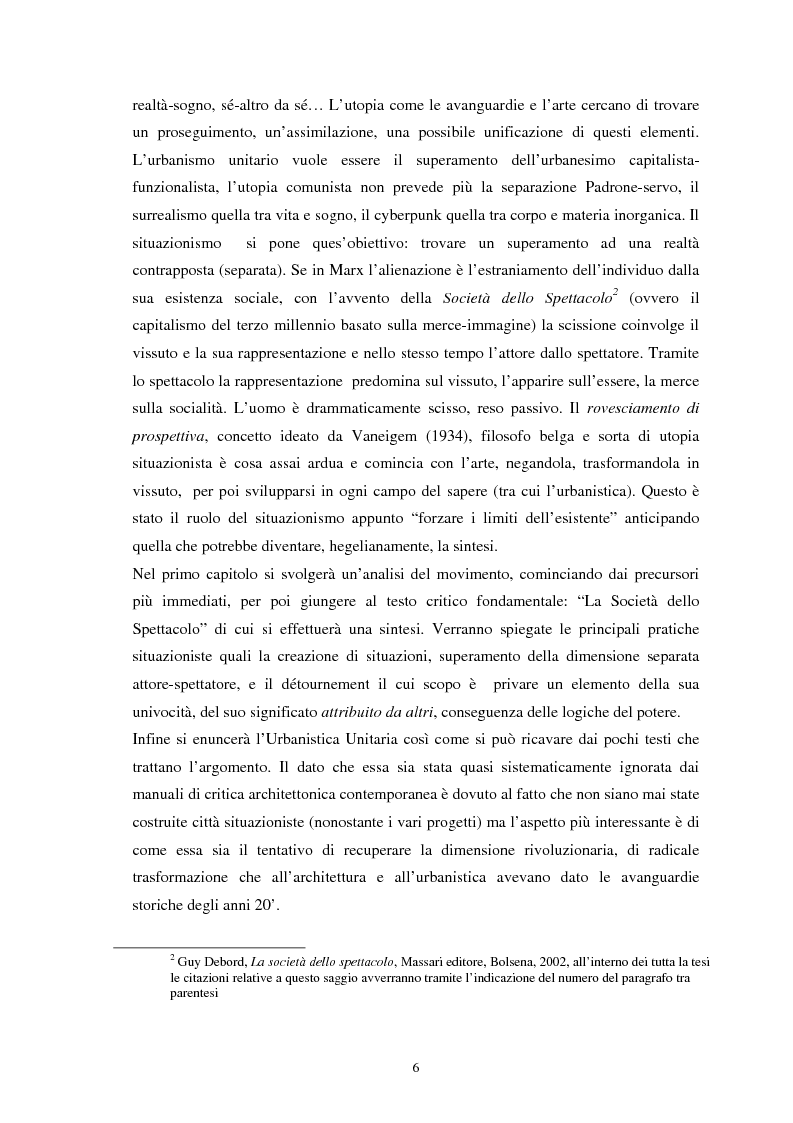 Anteprima della tesi: Situazionismo e critica urbana: esperienze di partecipazione sociale sul territorio, Pagina 2